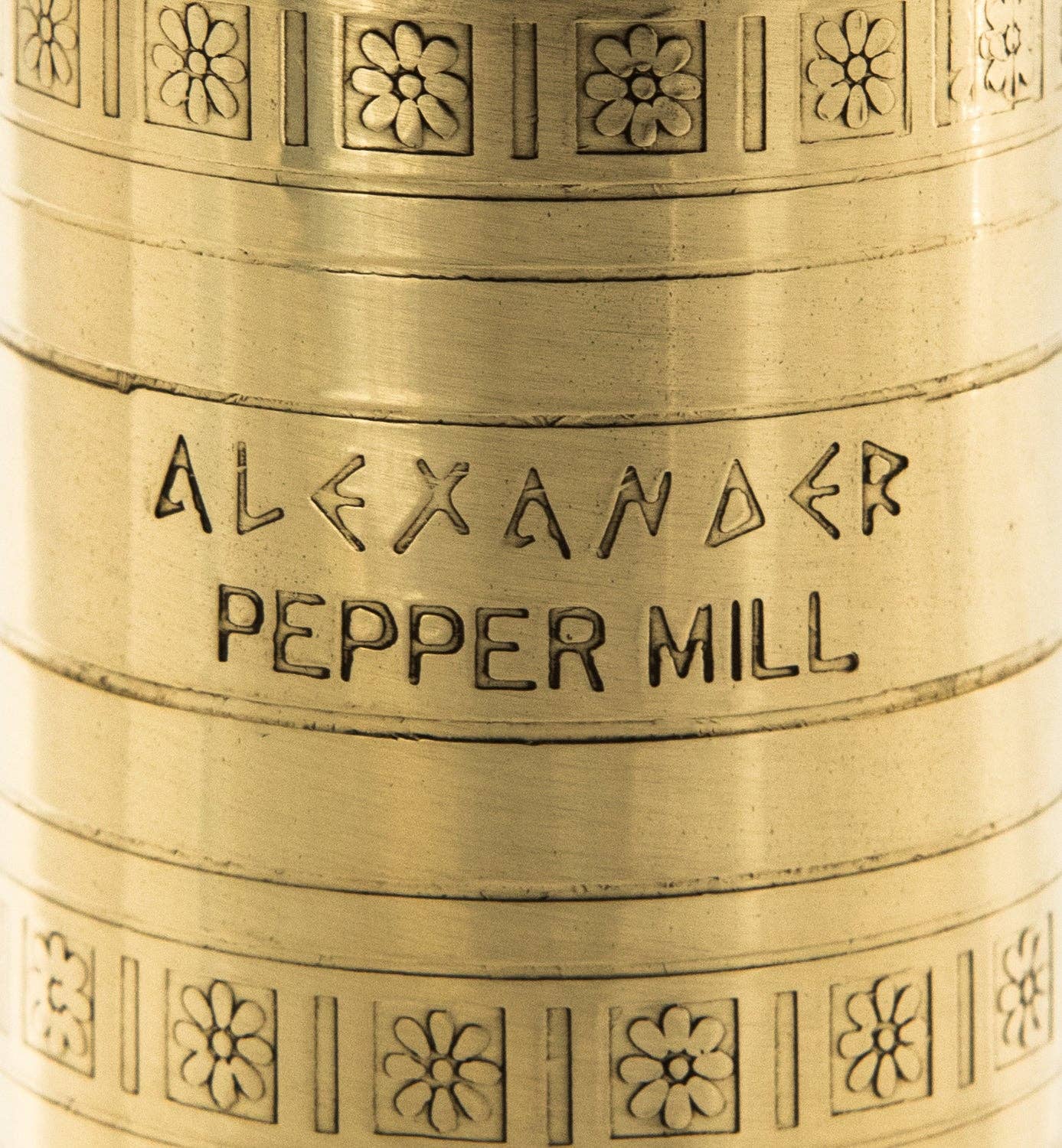 The Original Greek Pepper Mill - 9": 9" Brass Pepper Mill