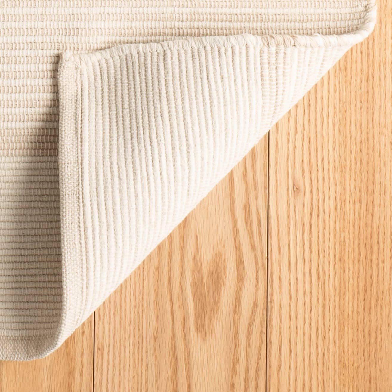 La Mirada Handwoven Cotton Rug | Wheat: 8' x 10'