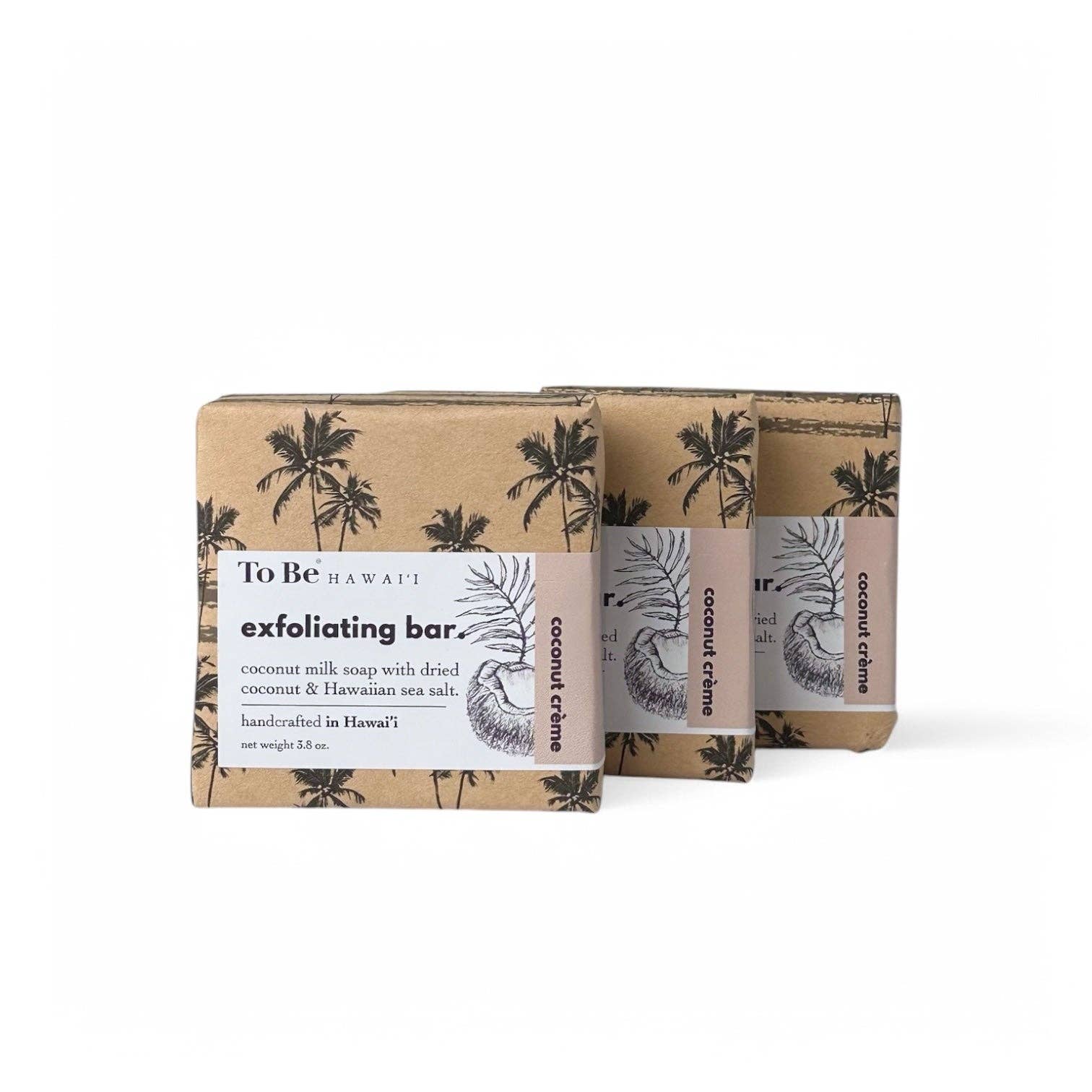 Coconut crème exfoliating bar.: Everyday Deluxe (3.8 oz)