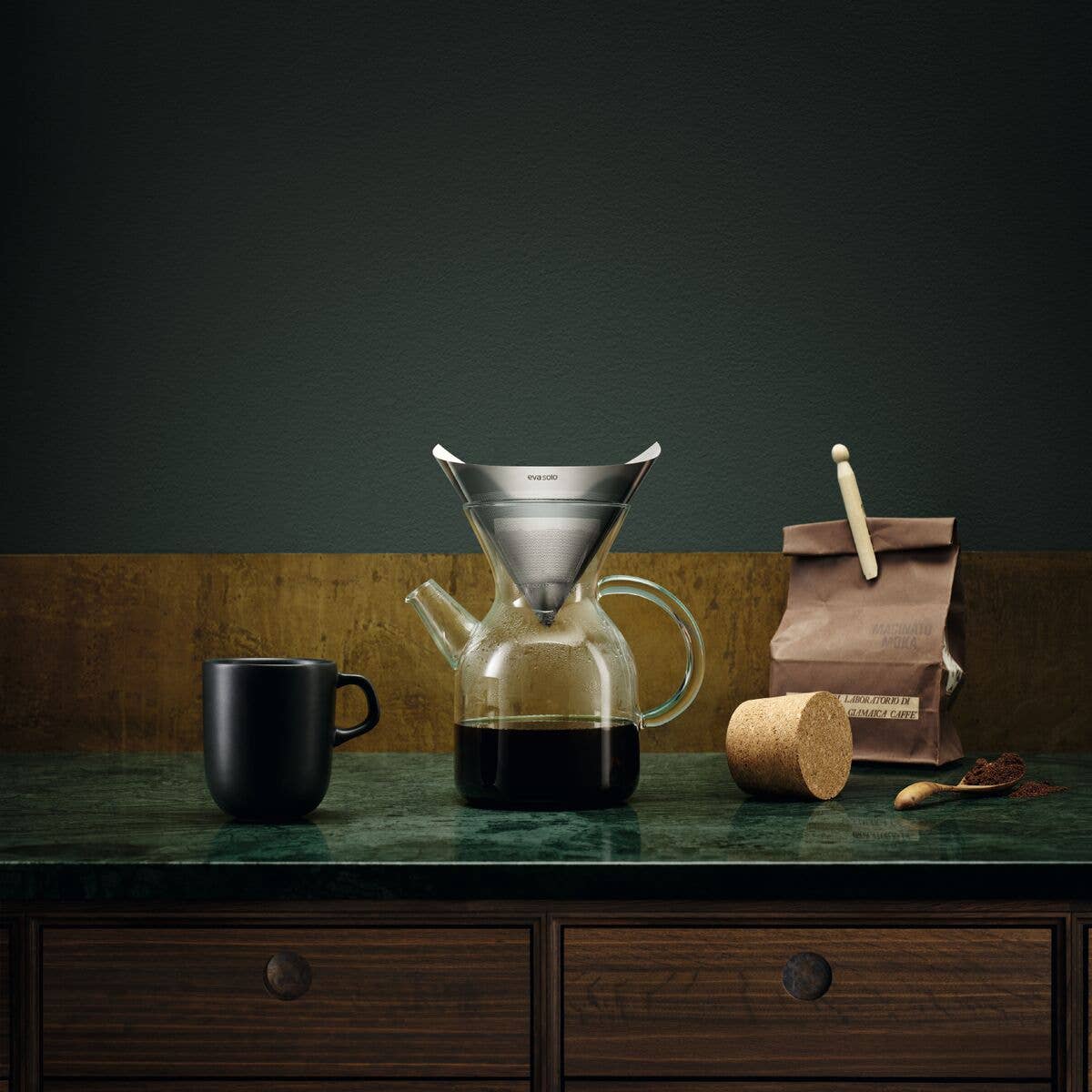 Pour-Over Coffee Maker and Serving Carafe 1.0 Liter