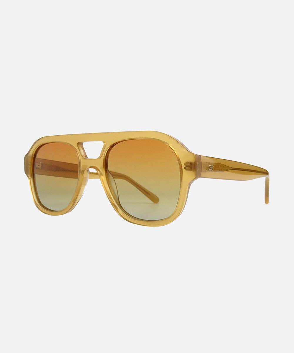 Goldie Aviator Sunglasses: Honey