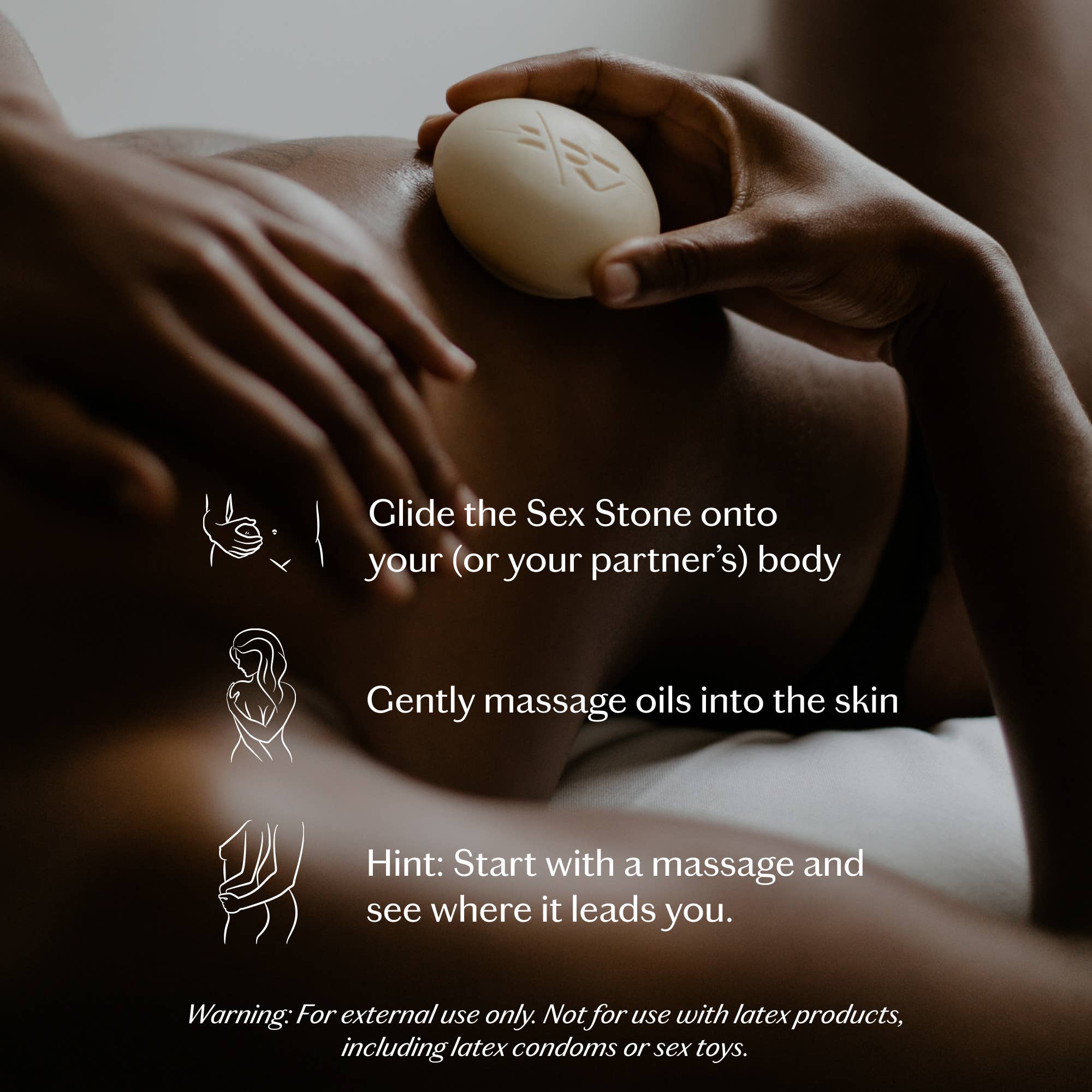 Sex Stone | Sensual Massage Bar & Intimacy Oil: Starter Kit (3.5 oz)