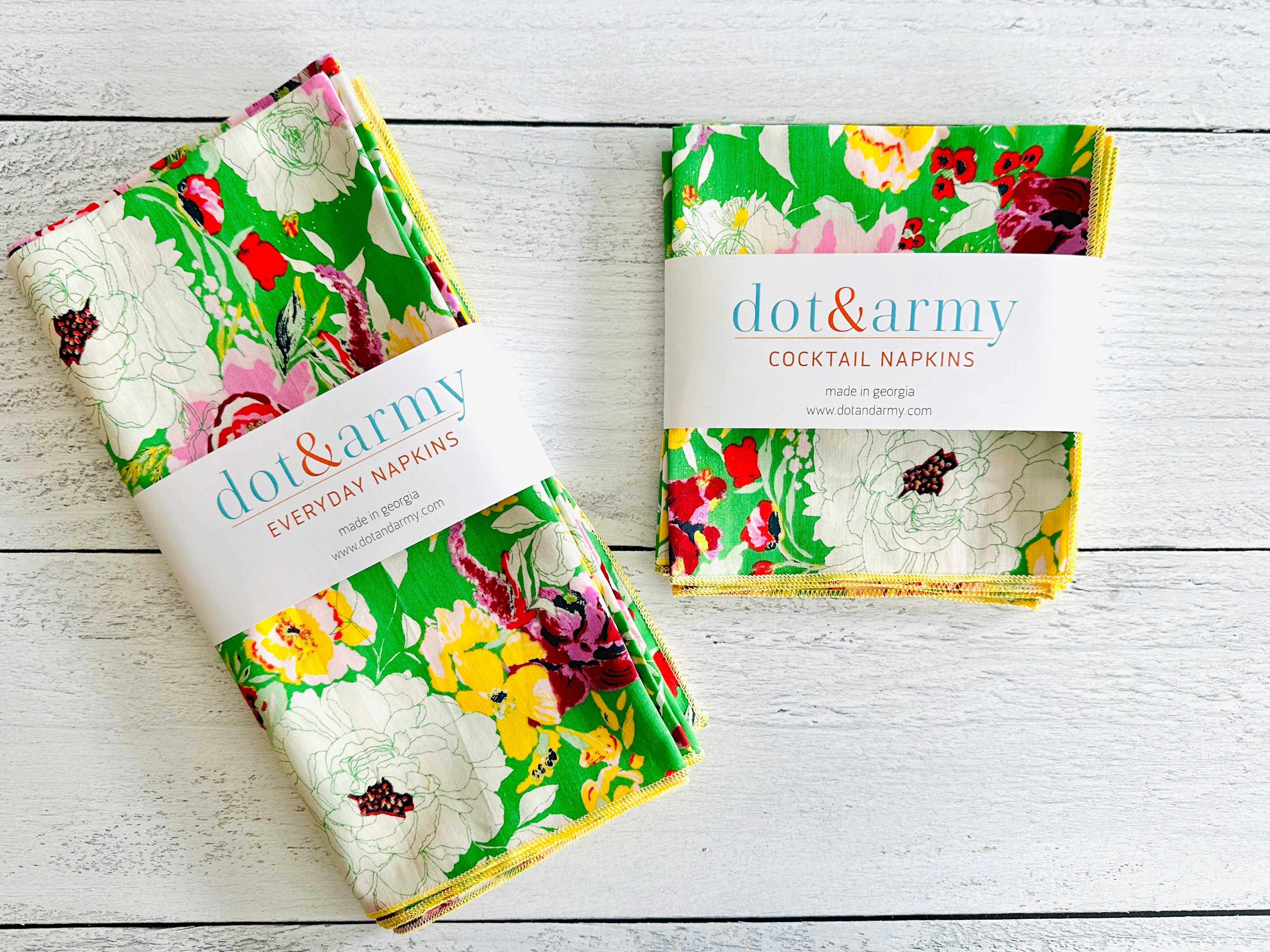 Terrace Garden Cloth Napkins, set of four: Everyday