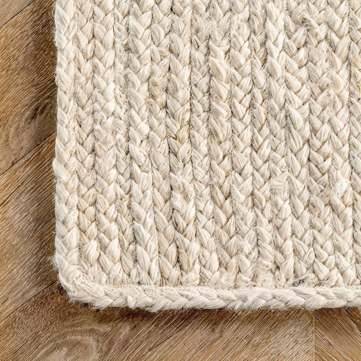 Rigo Hand Woven Farmhouse Jute Area Rug: Natural / Rectangle / 8' X 10'