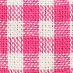 Hot Pink Gingham Dog Bow/Small