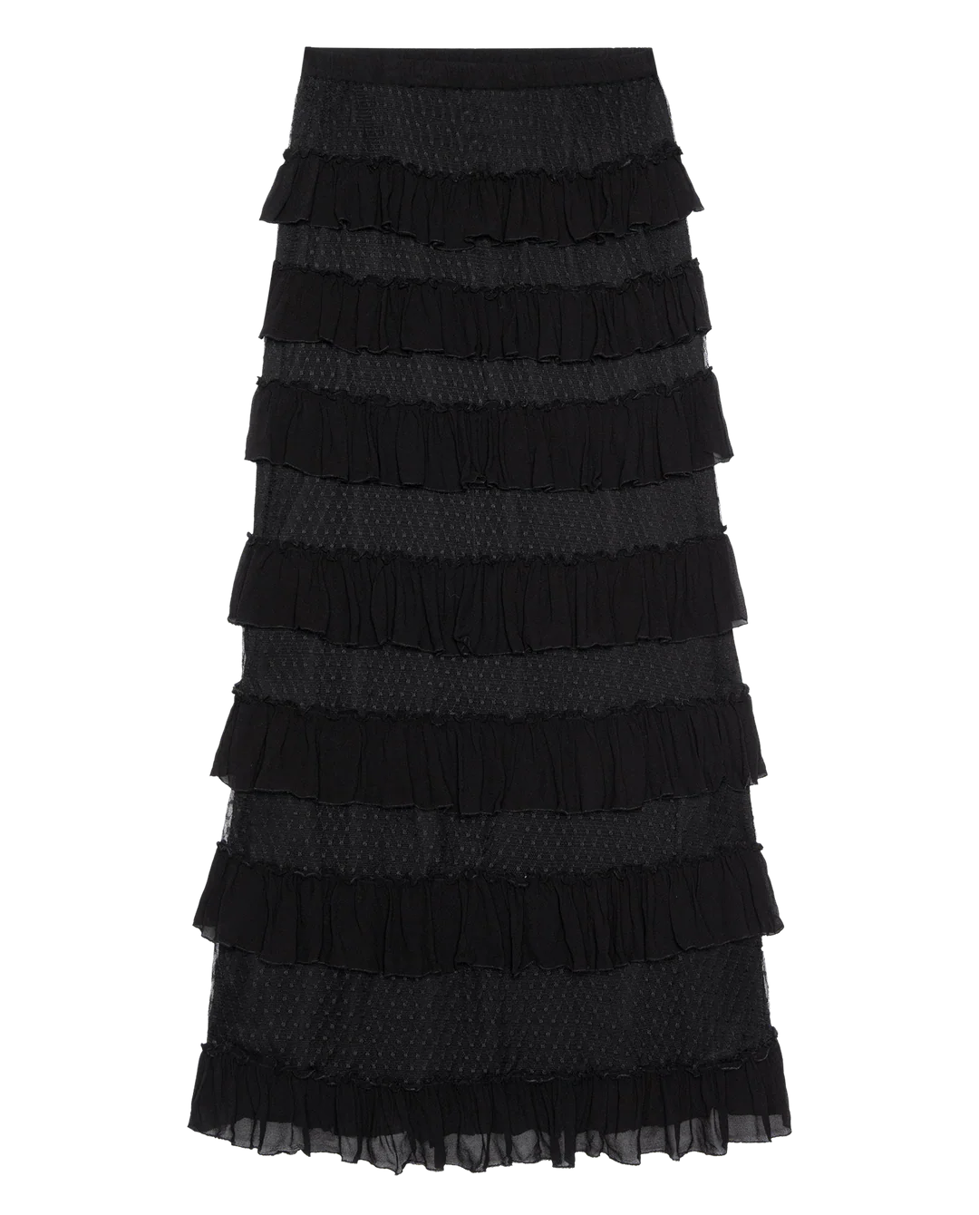 The Winter Mesh Flounce Skirt