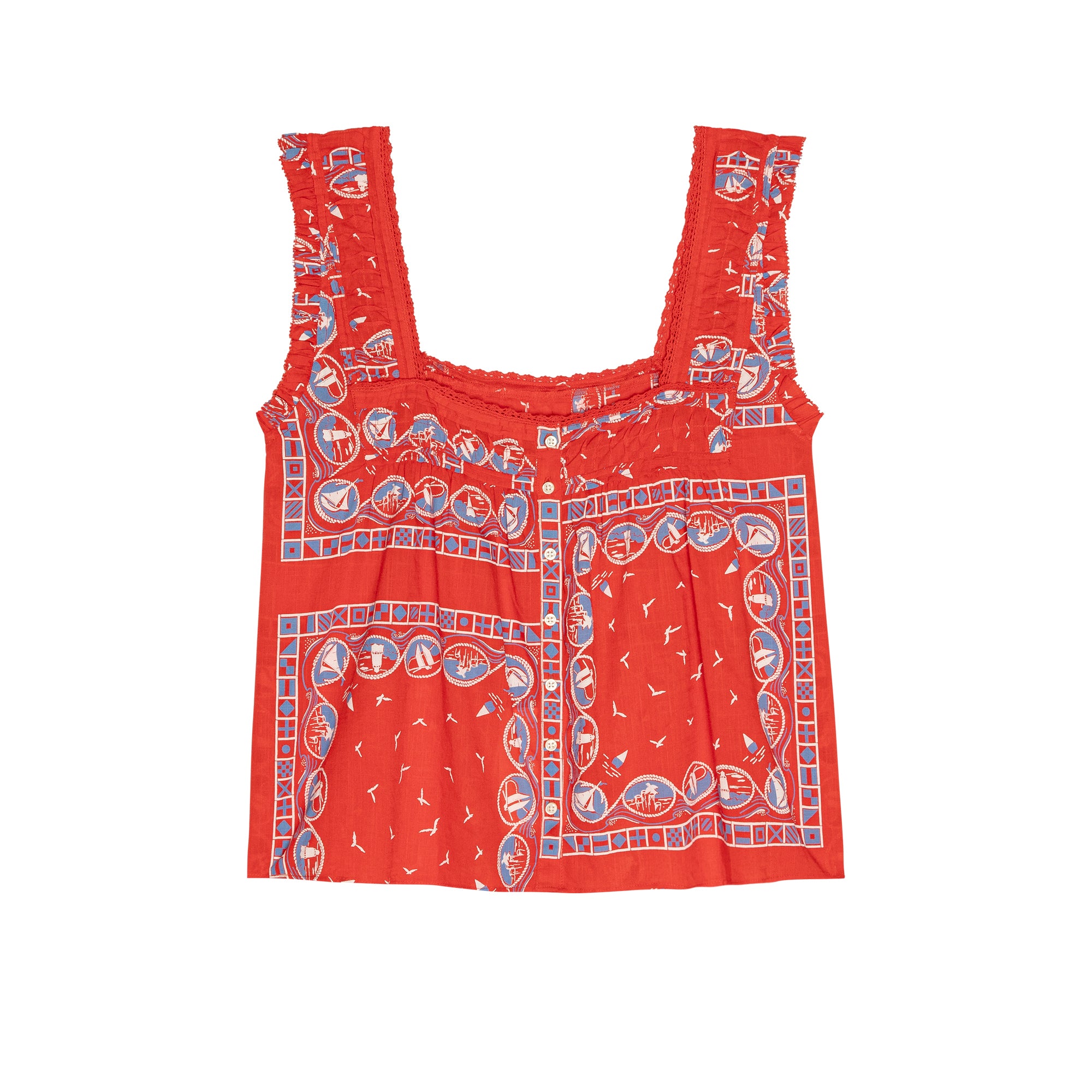 RED SAILBOAT BANDANA