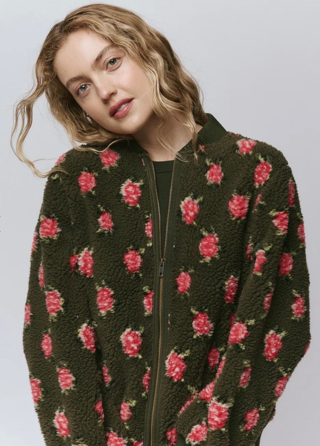 The Zip Front Plush Bomber