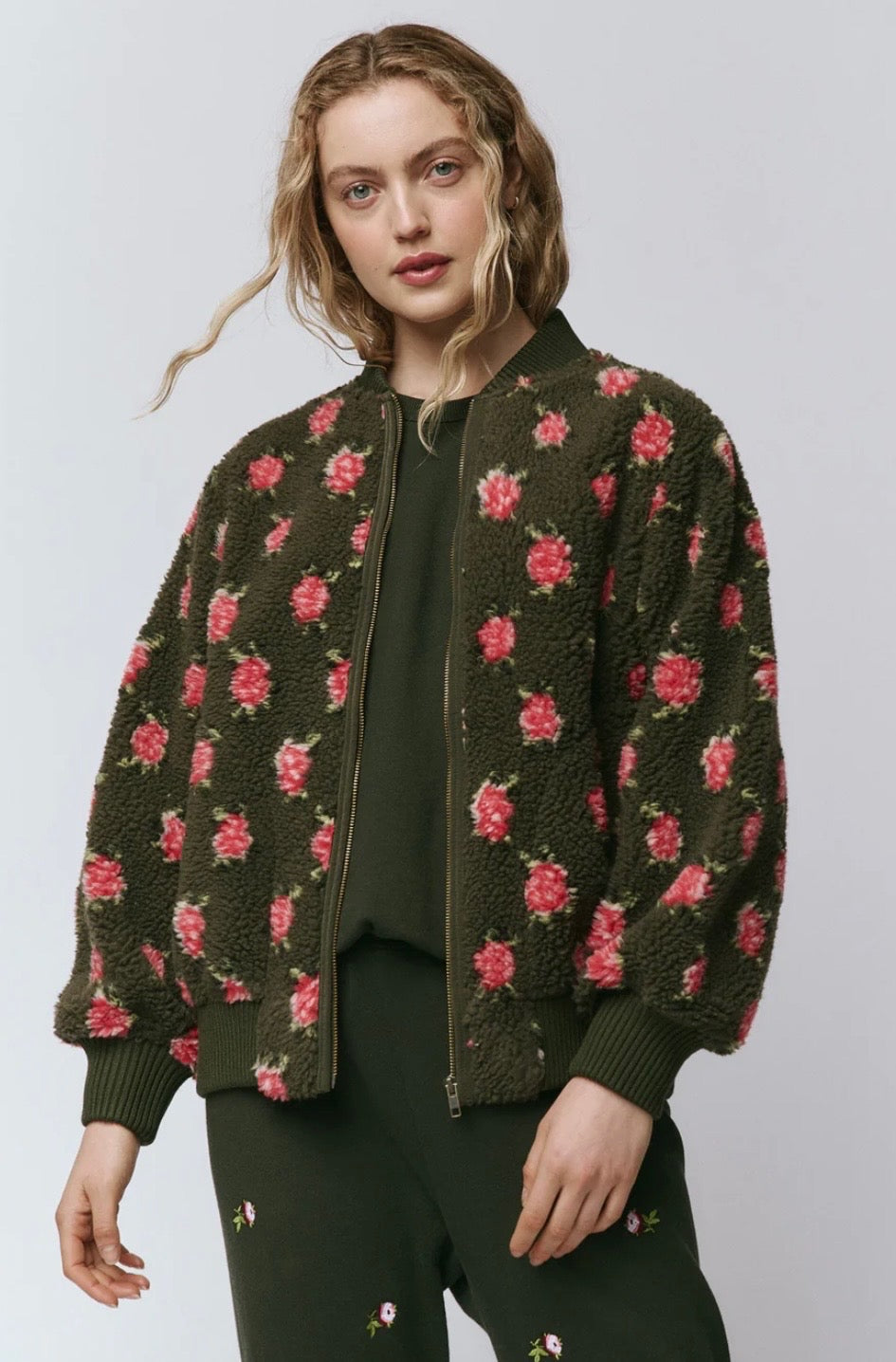 The Zip Front Plush Bomber