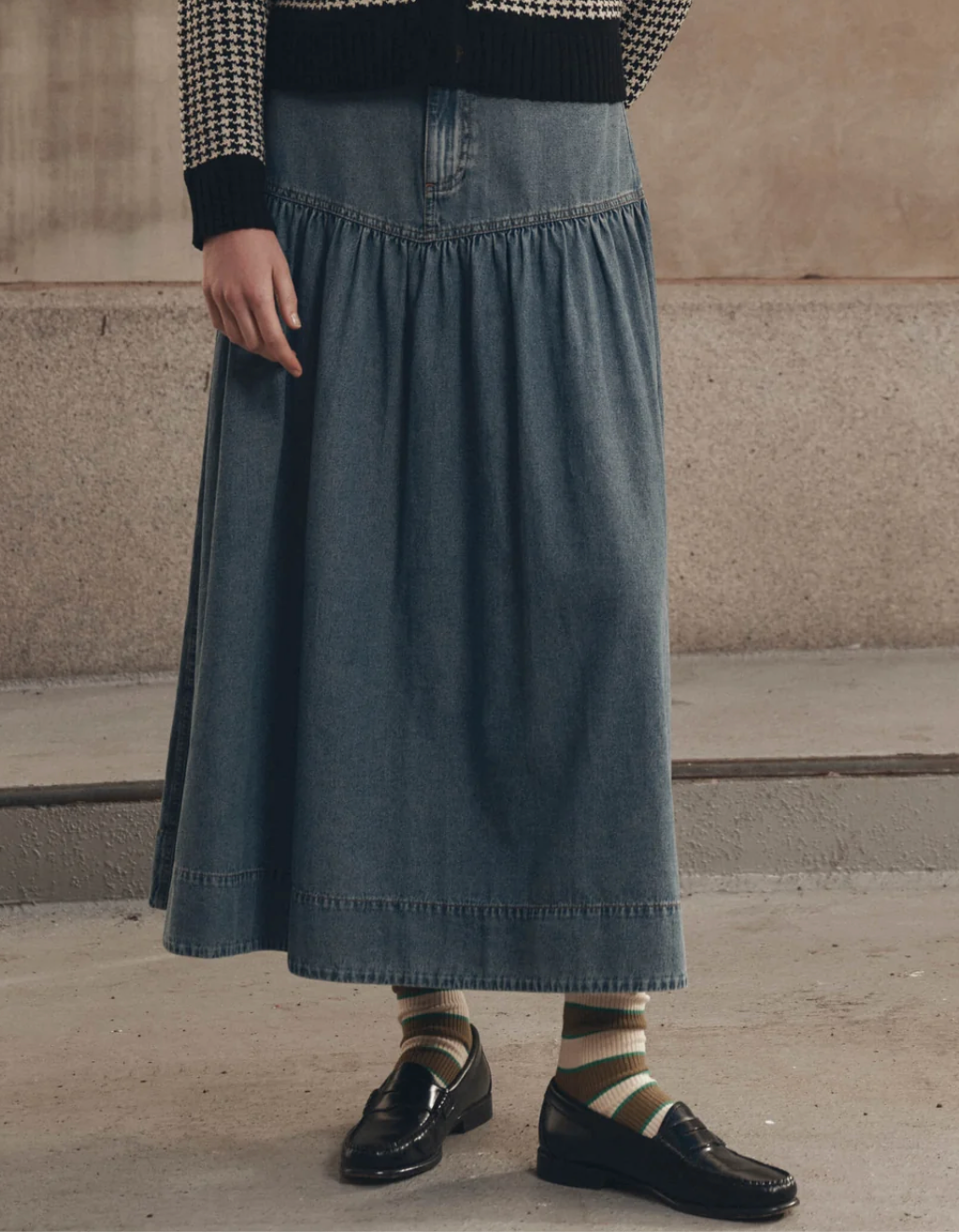 The Great. The Western Yoke Skirt