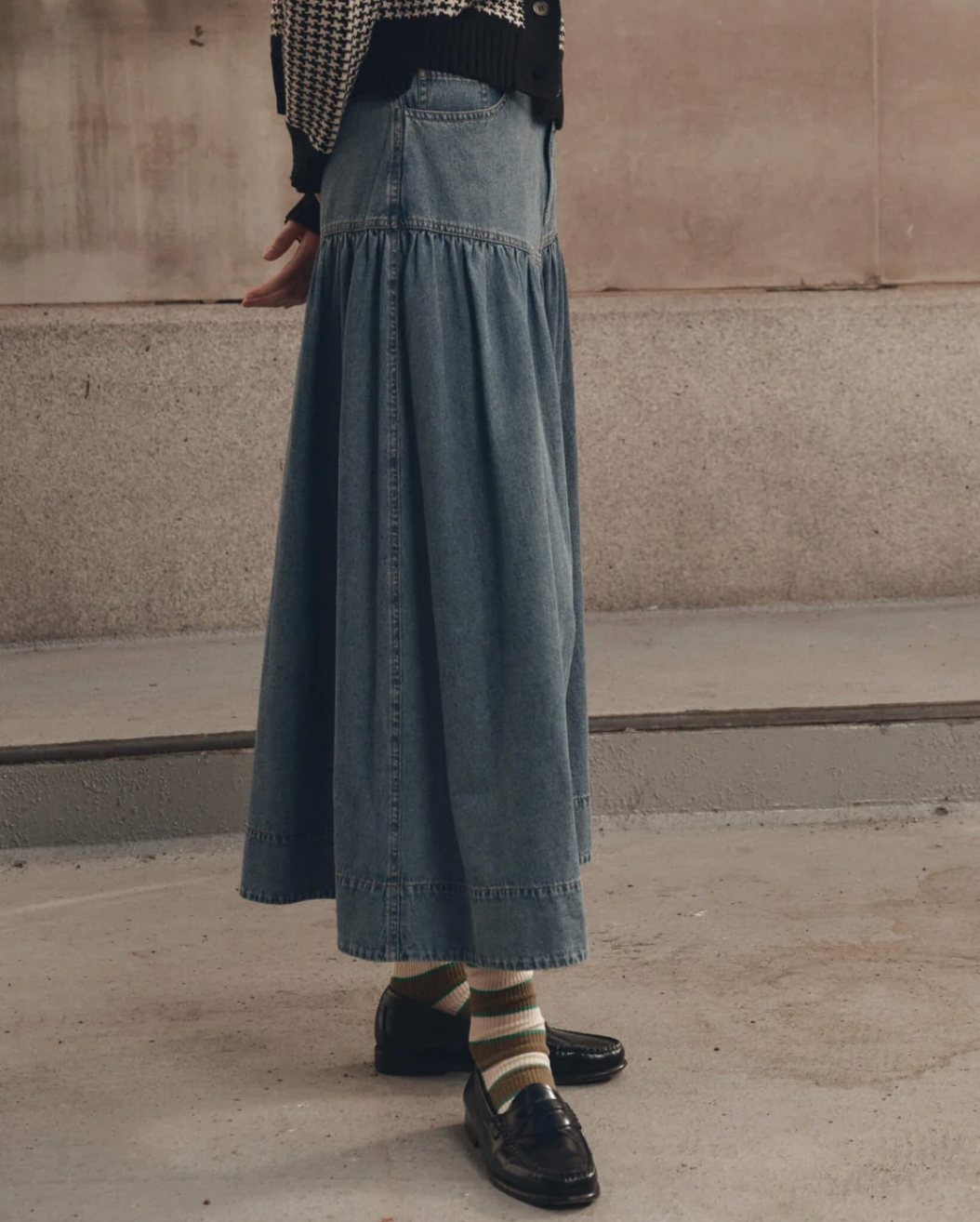 The Great. The Western Yoke Skirt