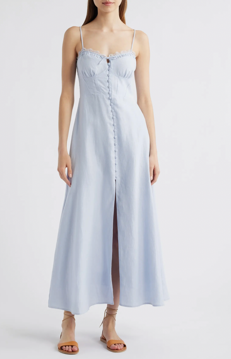 Linella Linen Maxi Dress