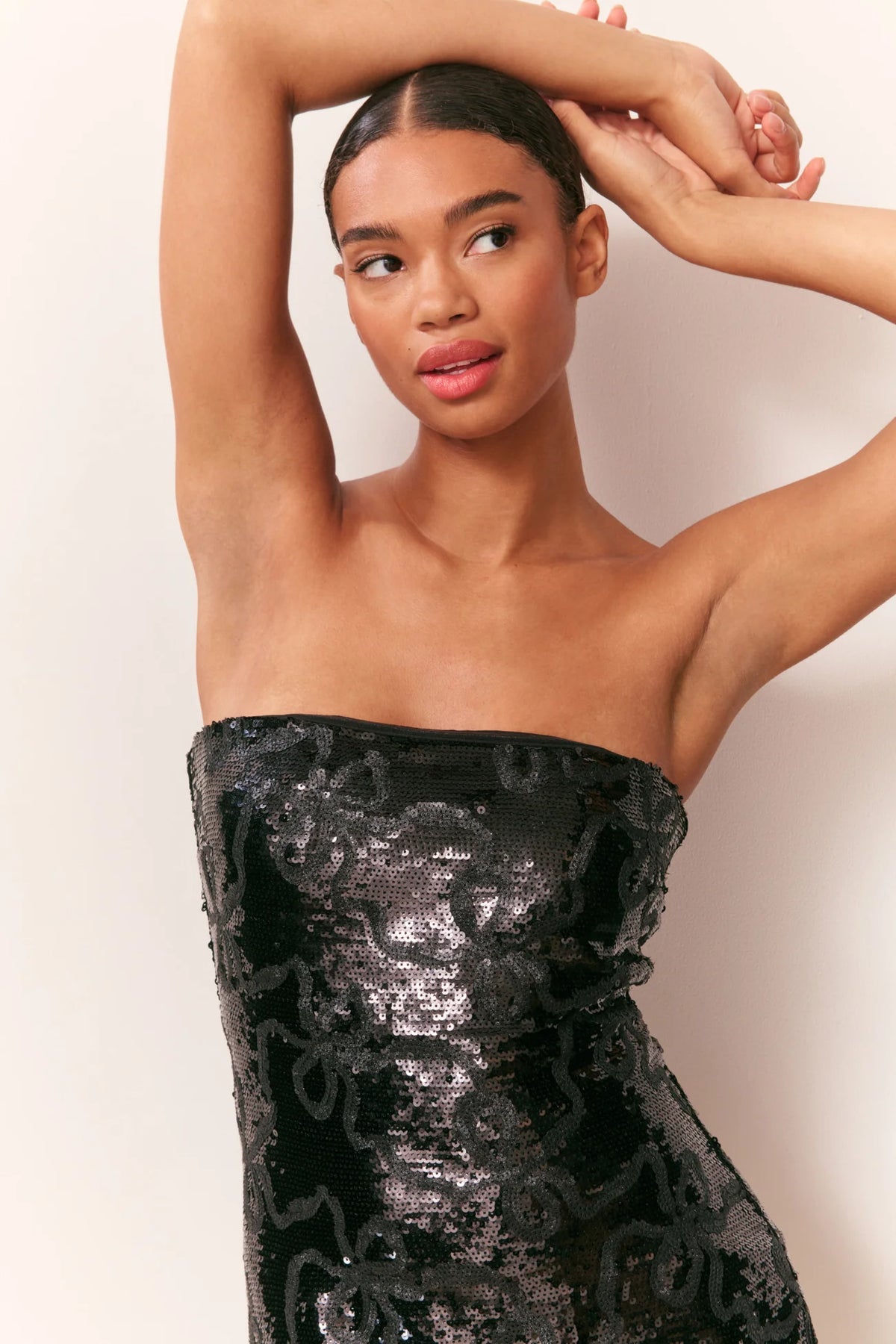 LoveShackFancy Stasia Dress in Black