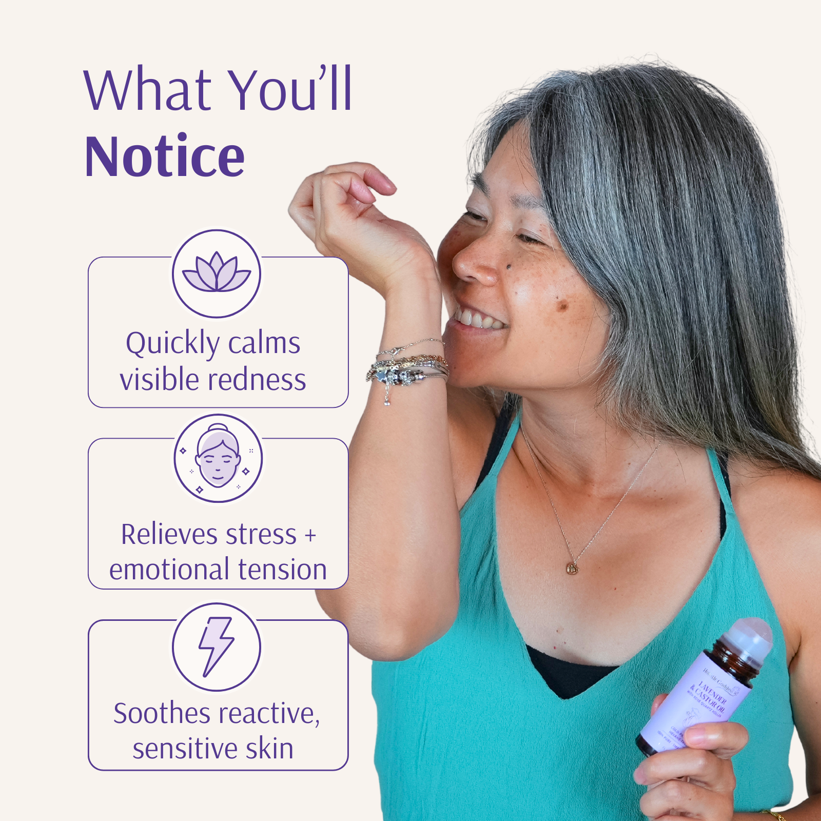 Organic Castor Oil Roll-on With Lavender