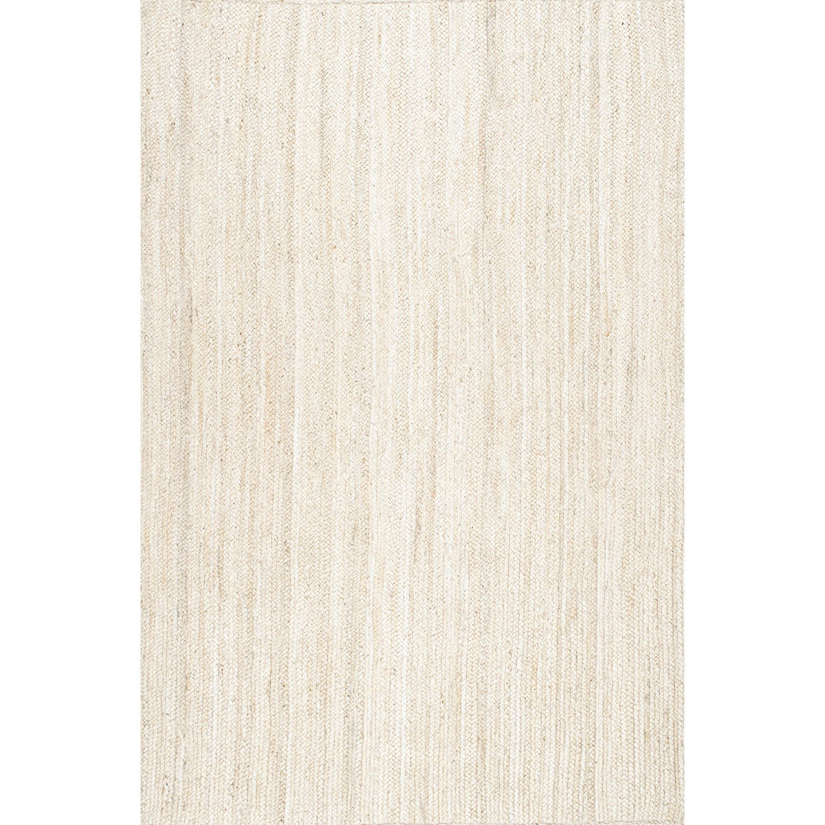 Rigo Hand Woven Farmhouse Jute Area Rug: Natural / Rectangle / 8' X 10'