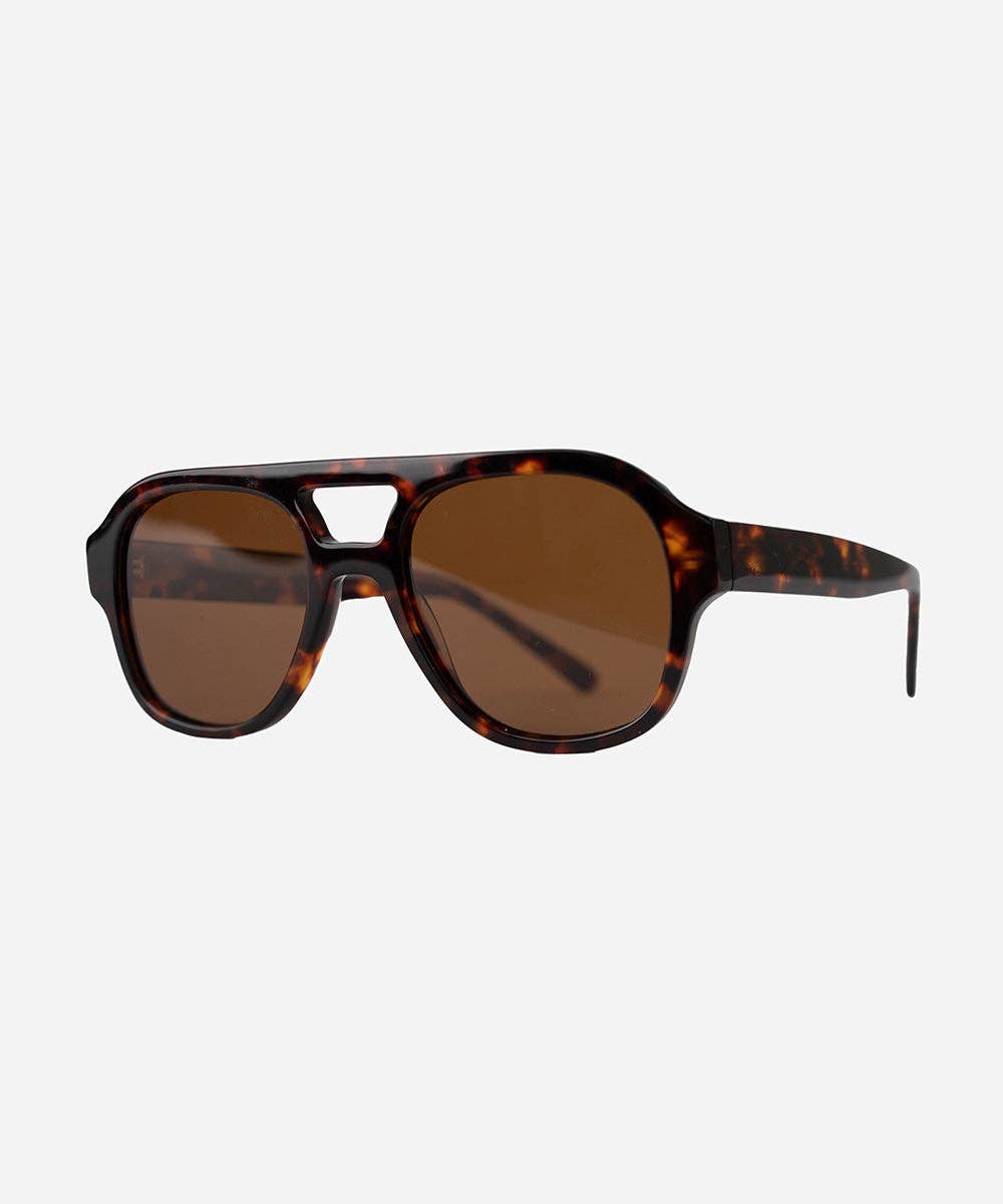 Goldie Aviator Sunglasses: Honey