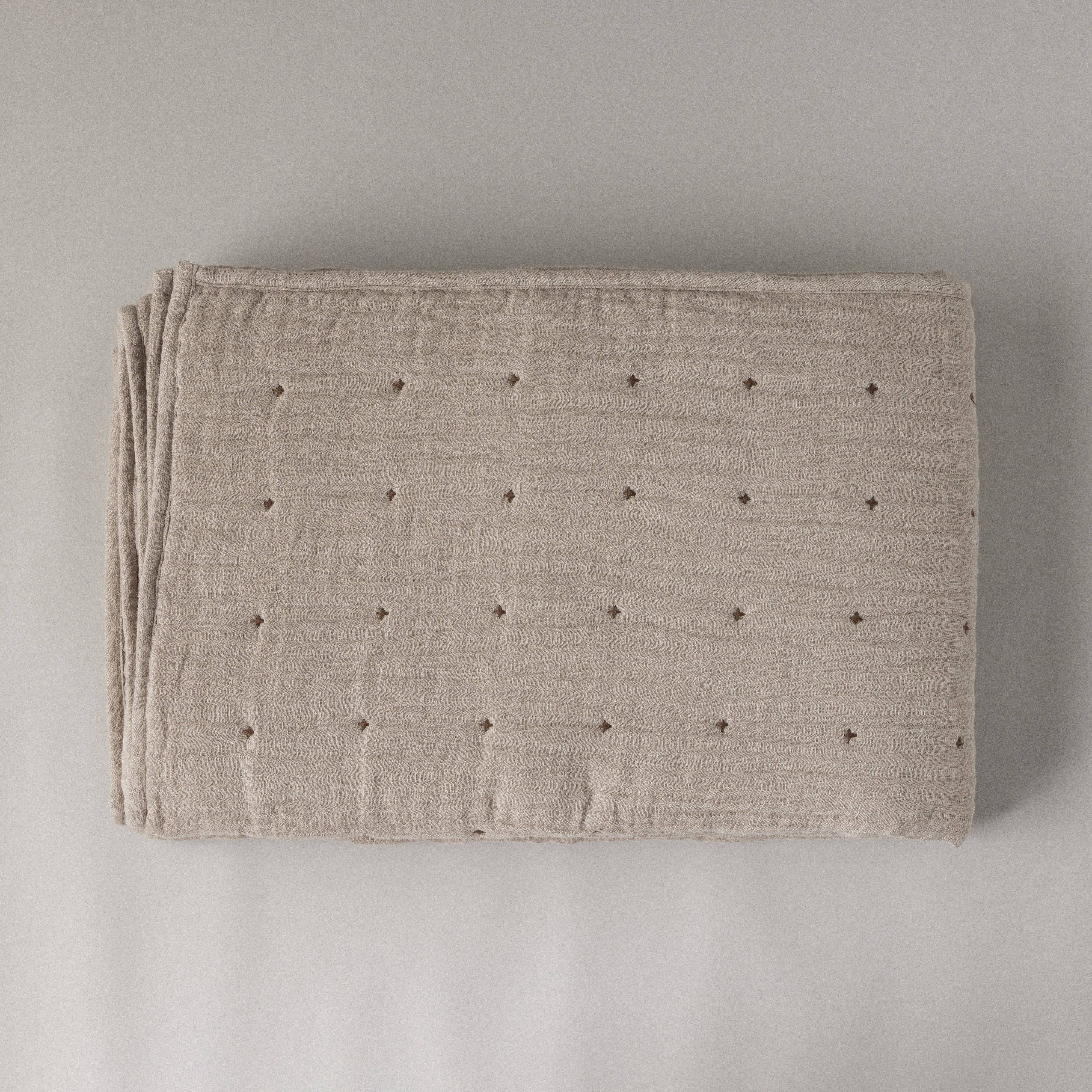 Tack Stitch Quilt NATURAL