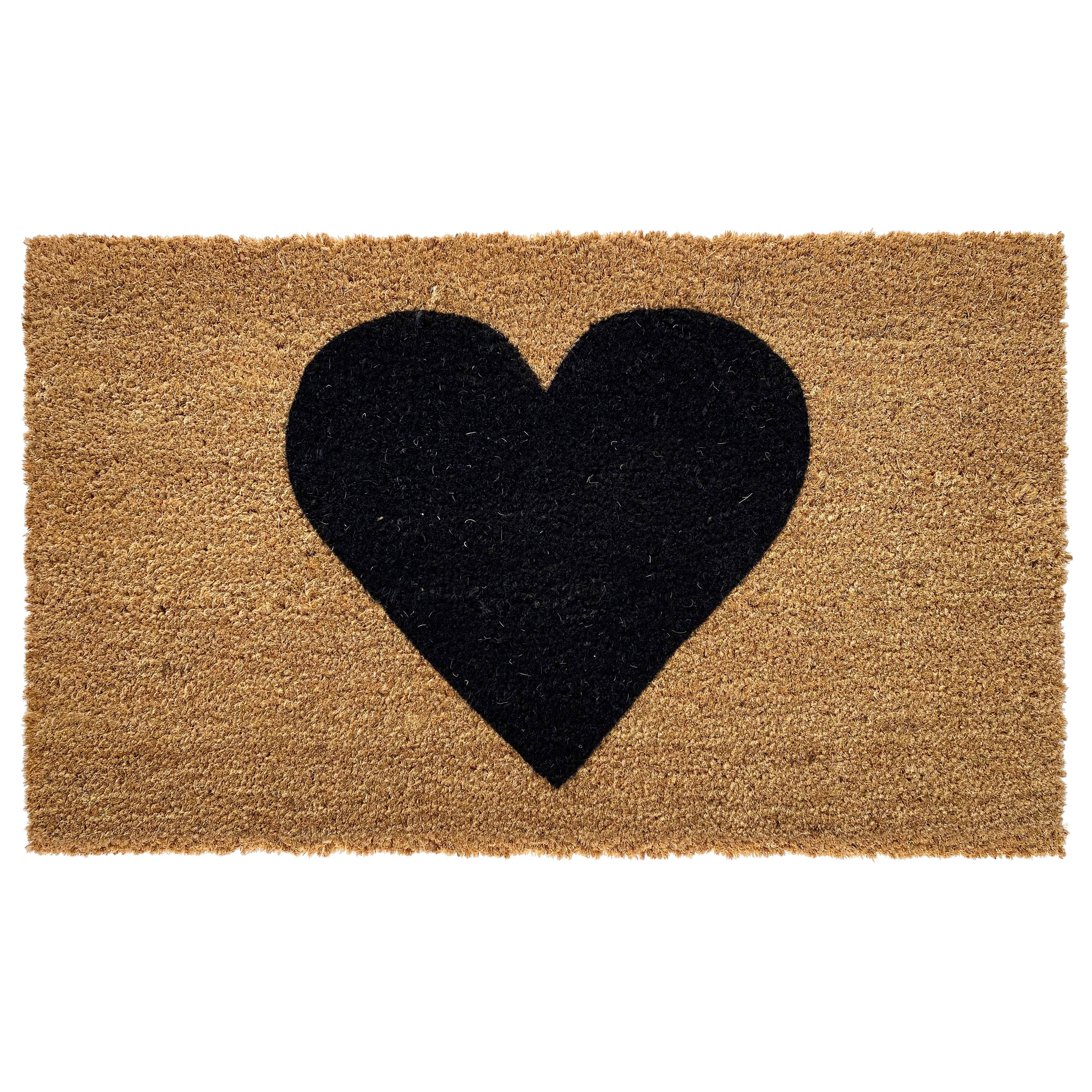 Heart Doormat: Red / 17" x 29"