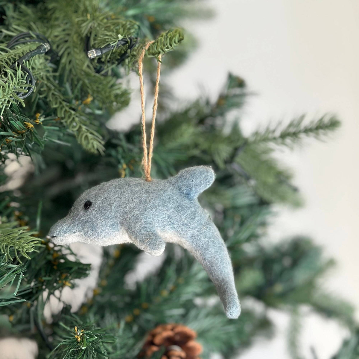 Felt Ornament - Dolphin: No Hat