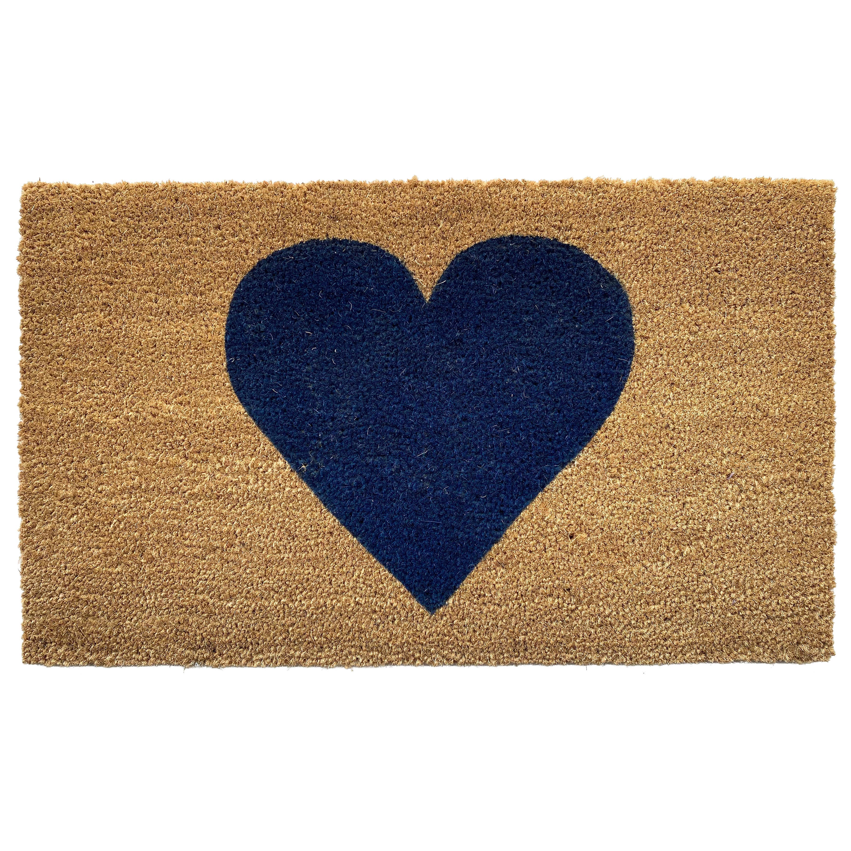 Heart Doormat: Red / 17" x 29"
