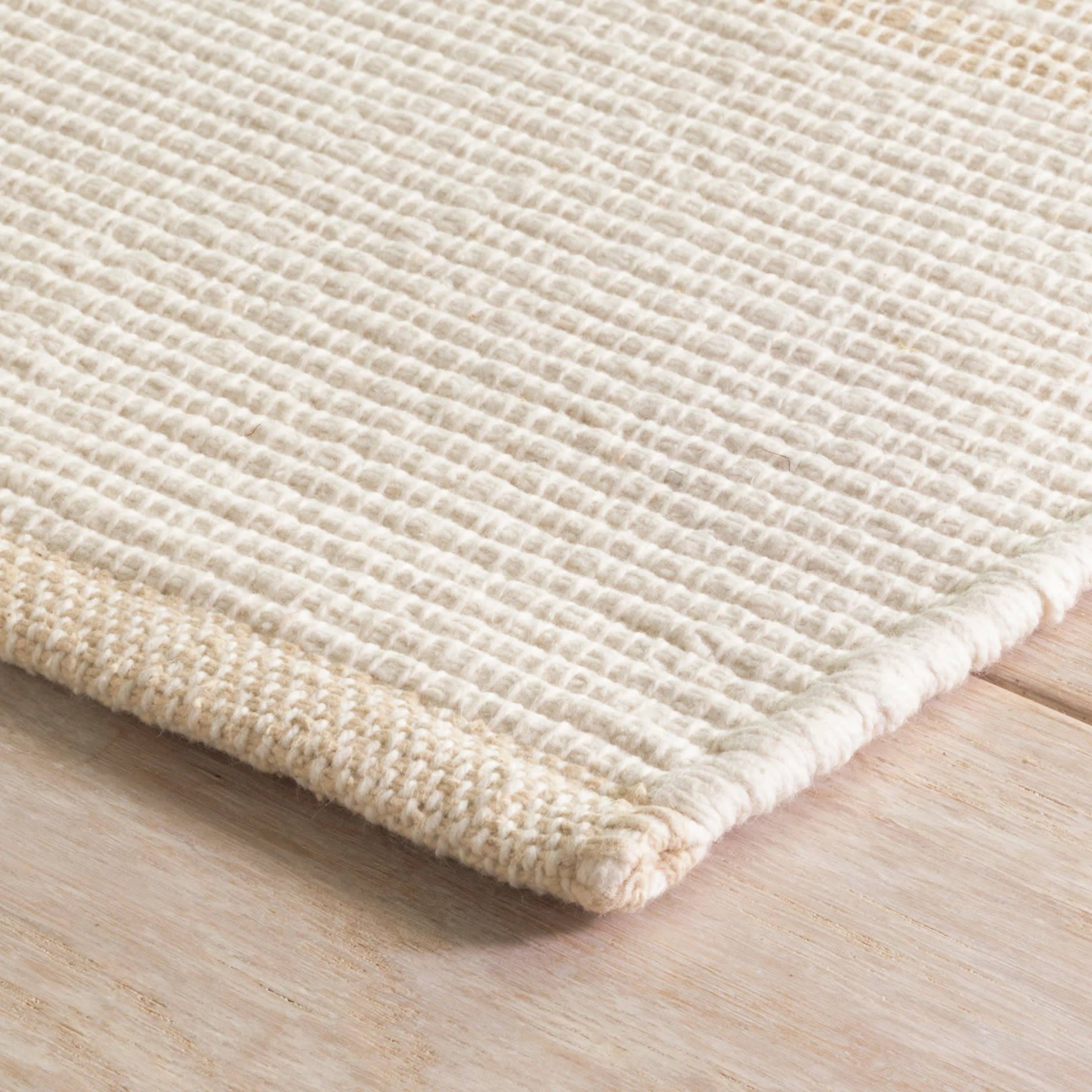 La Mirada Handwoven Cotton Rug | Wheat: 8' x 10'