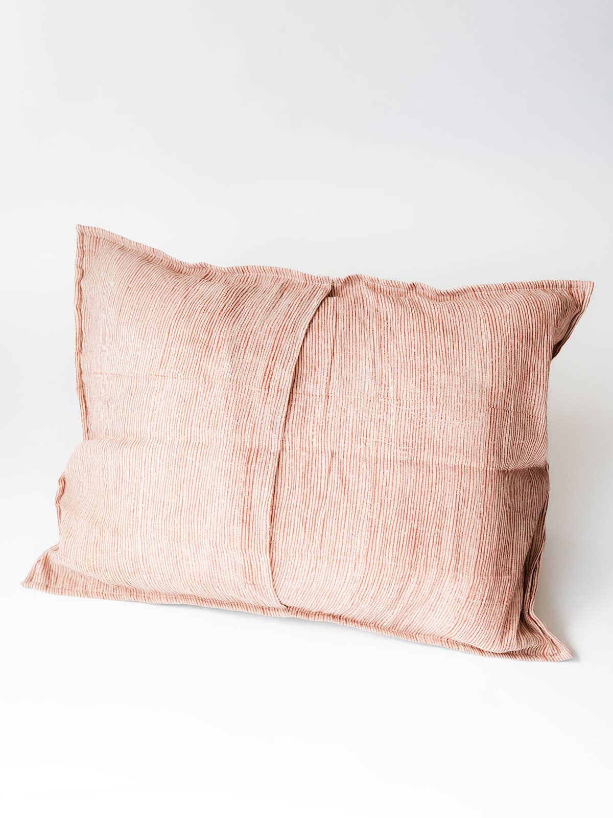 Blossom Block Print Sham: ORANGE / KING