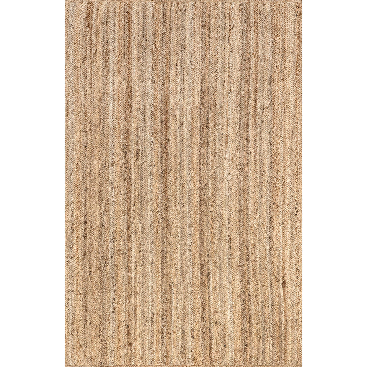 Rigo Hand Woven Farmhouse Jute Area Rug: Natural / Rectangle / 8' X 10'