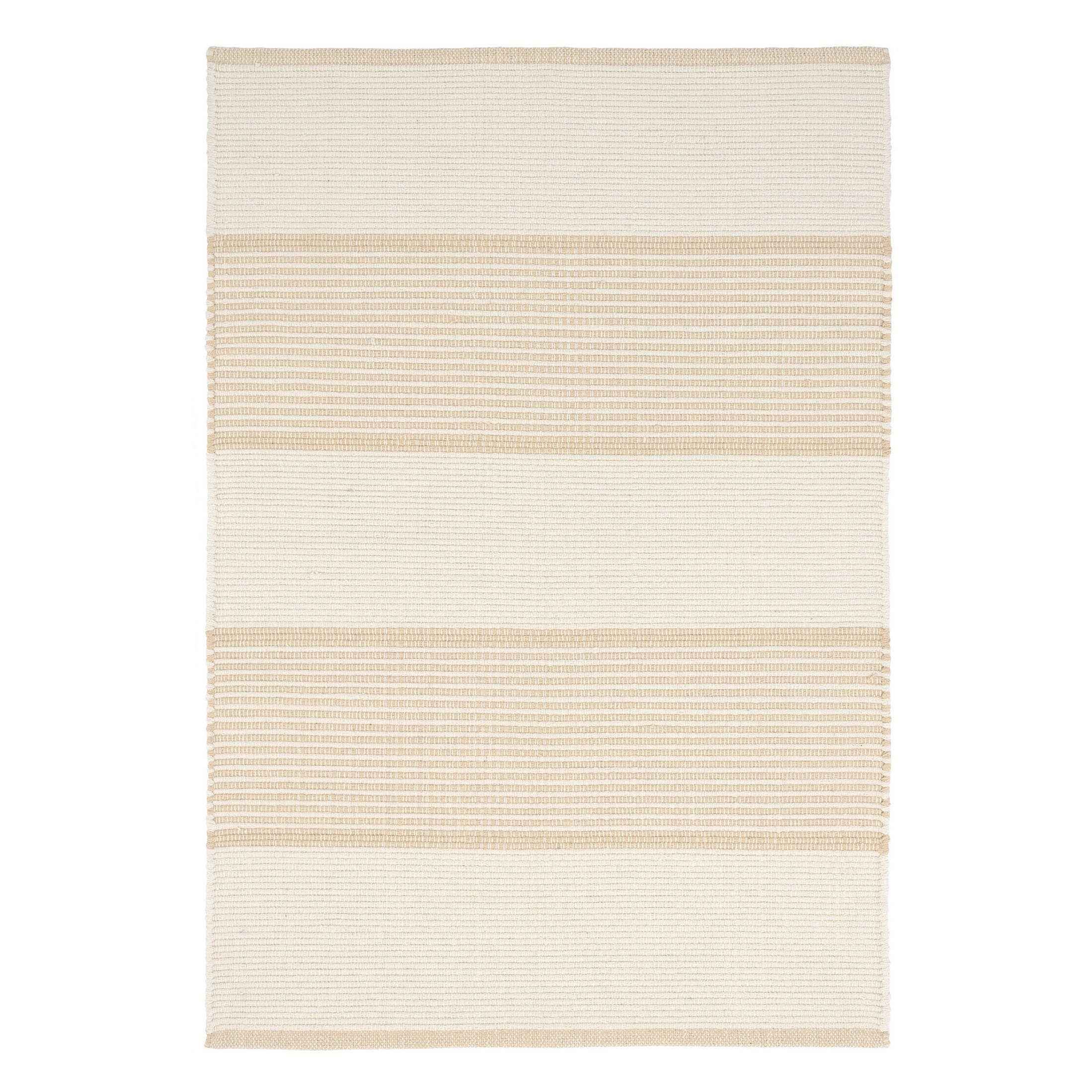 La Mirada Handwoven Cotton Rug | Wheat: 8' x 10'