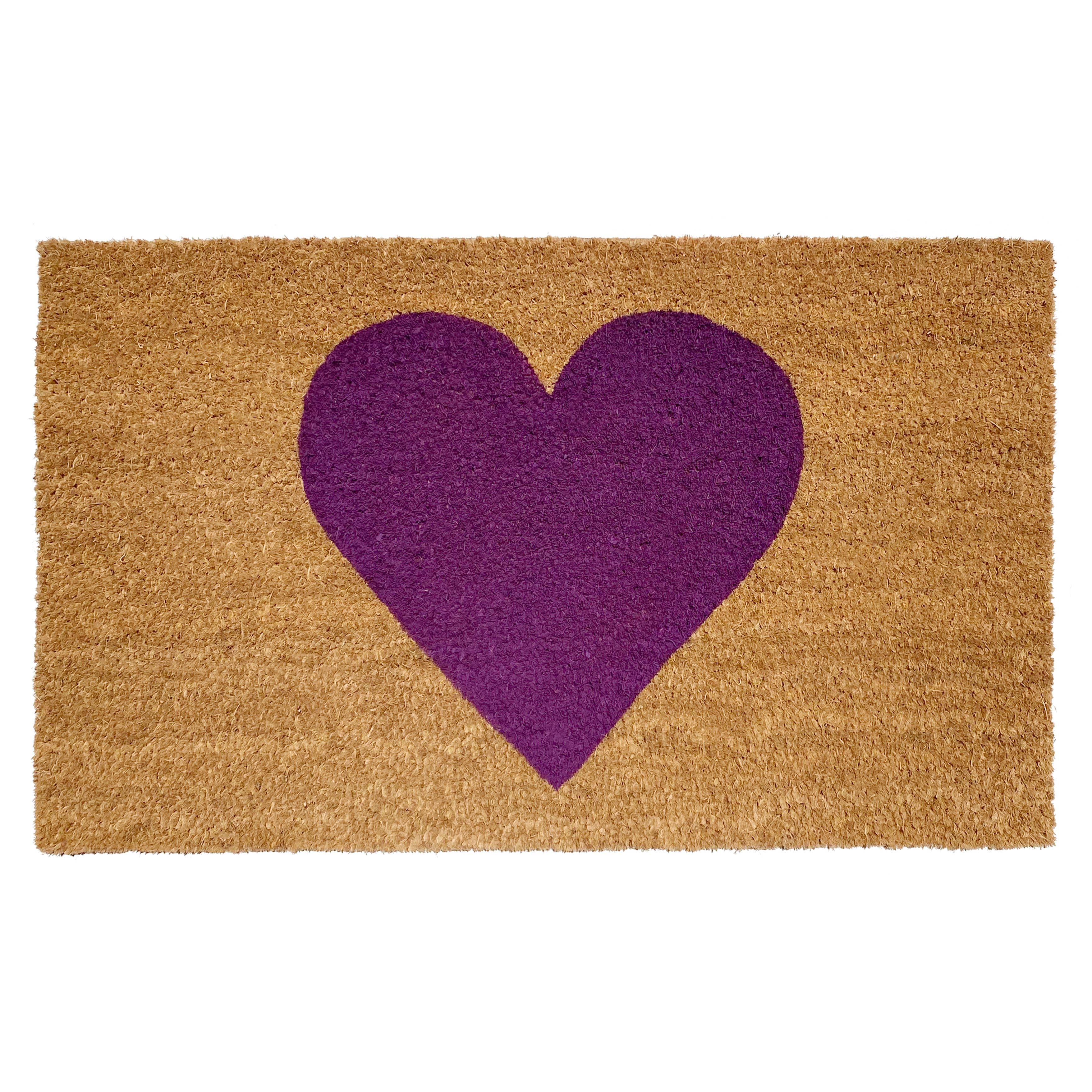 Heart Doormat: Red / 17" x 29"