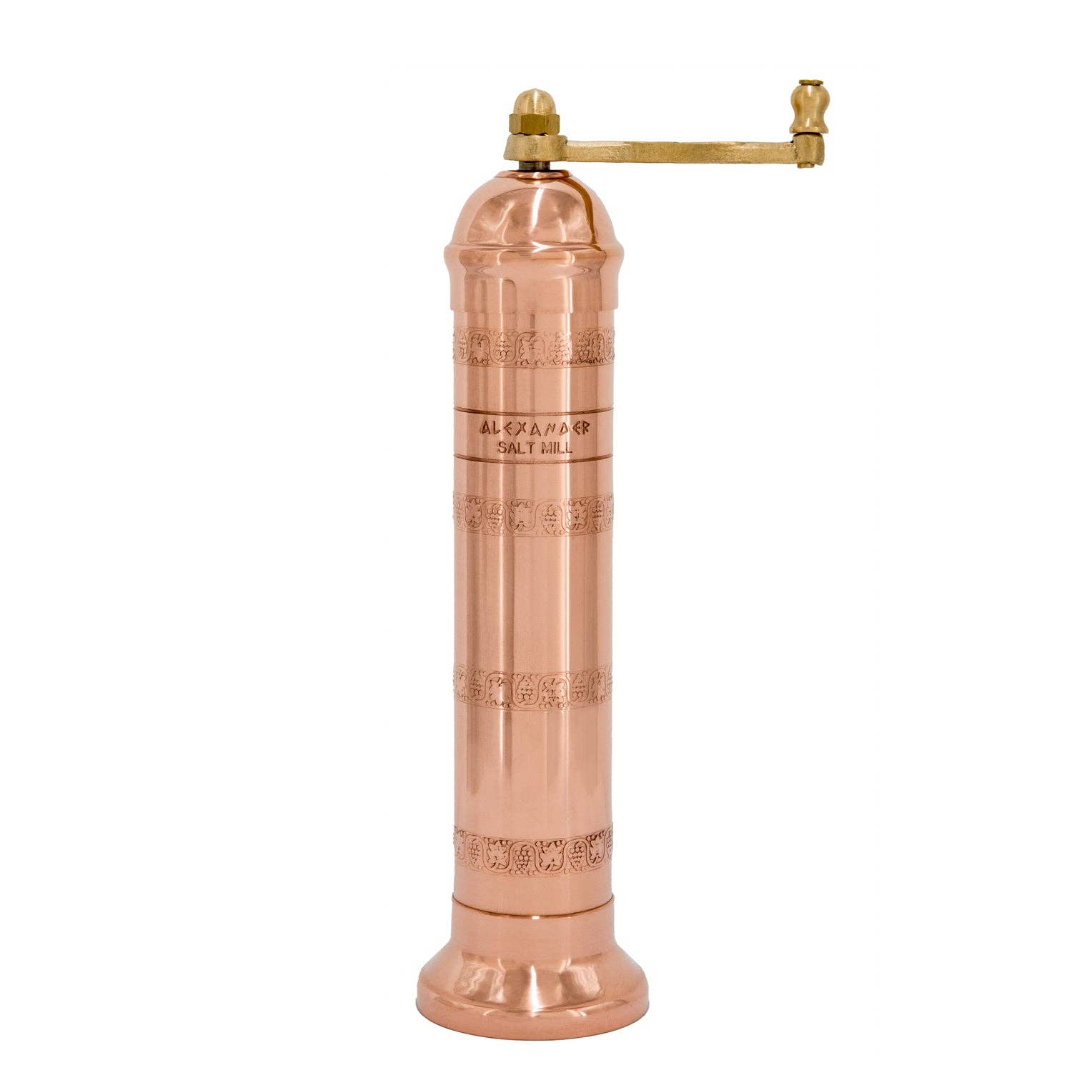 The Original Greek Salt Mill - 9": 9" Brass Salt Mill