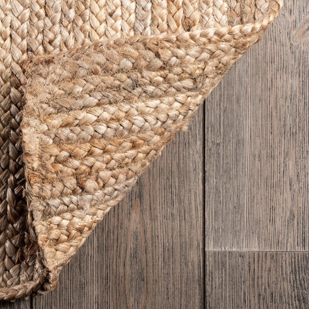 Rigo Hand Woven Farmhouse Jute Area Rug: Natural / Rectangle / 8' X 10'