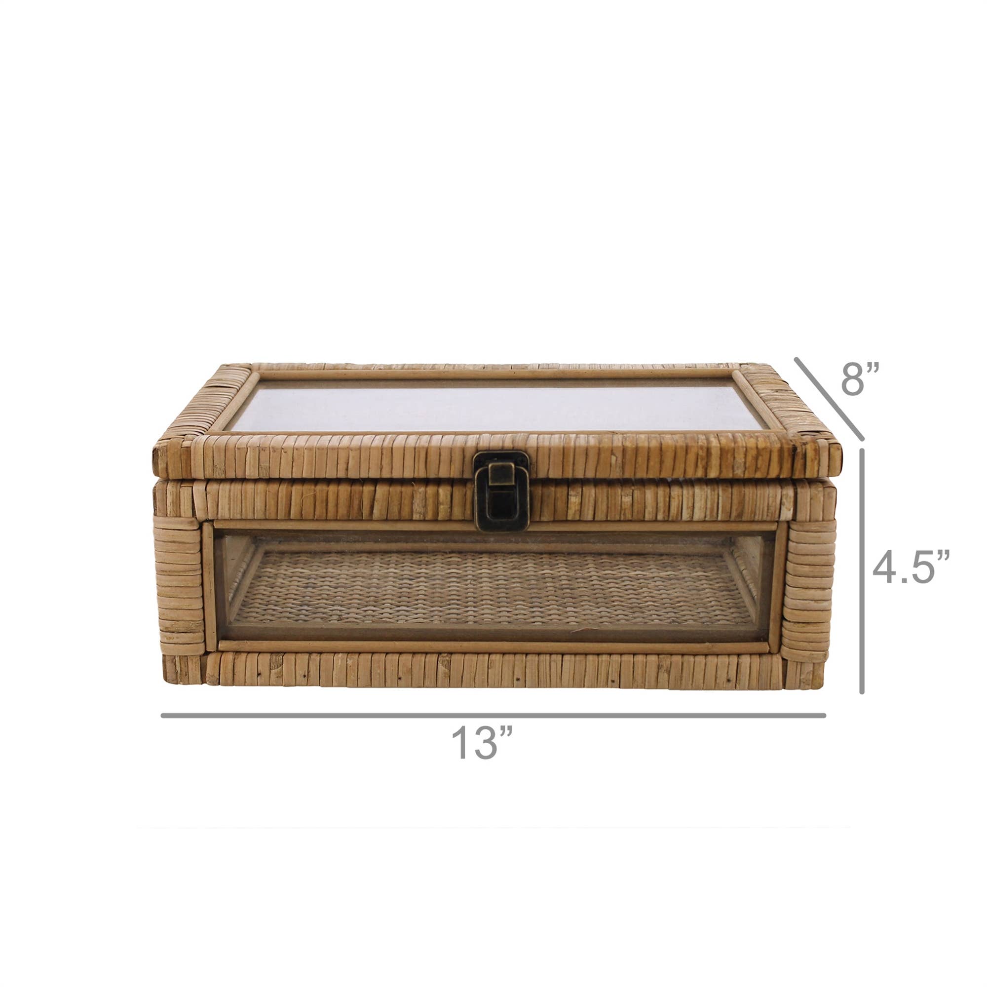Cayman Case, Rattan - Rectangle - Natural