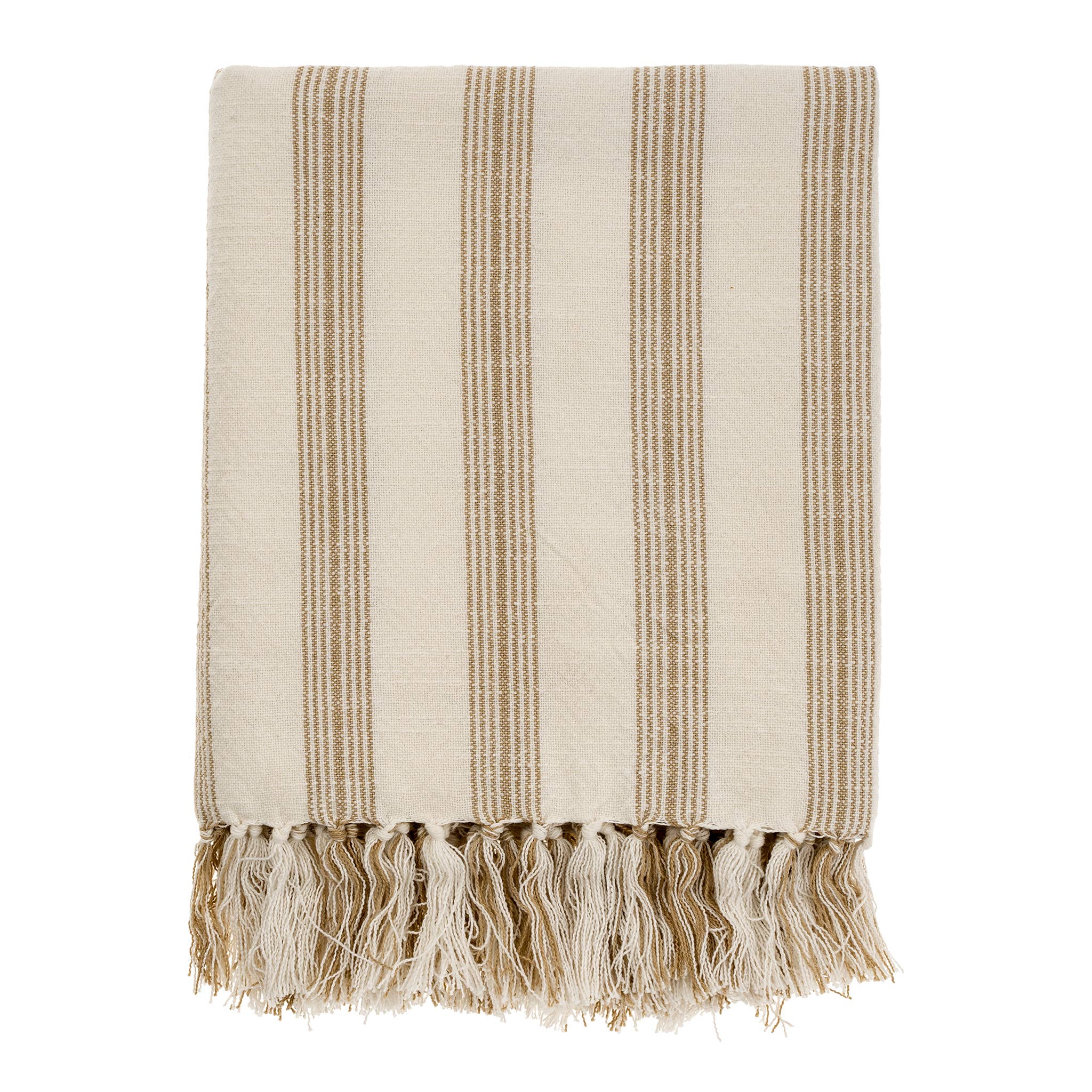 French Stripe Hammam Bath Towel, Warm Sand
