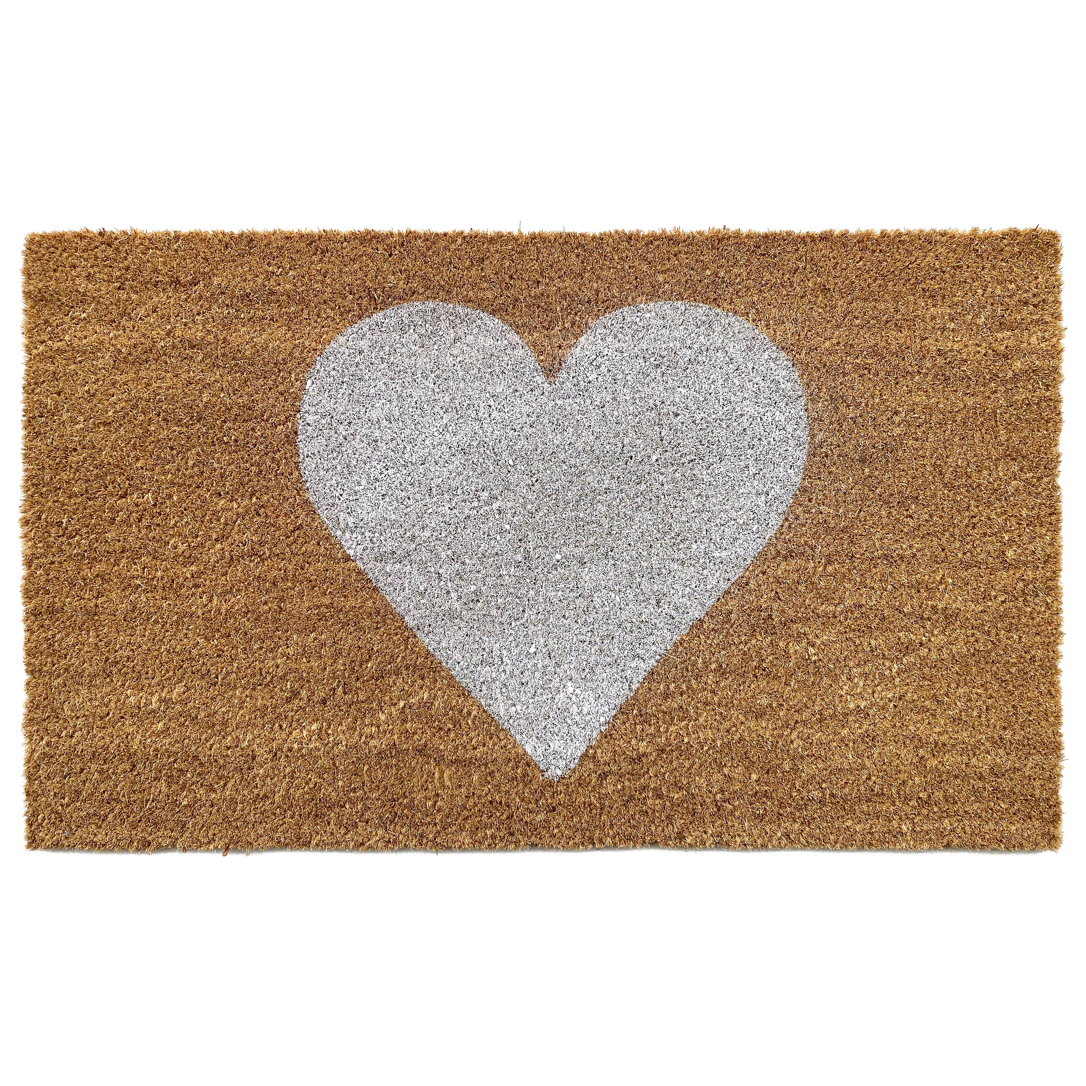 Heart Doormat: Red / 17" x 29"