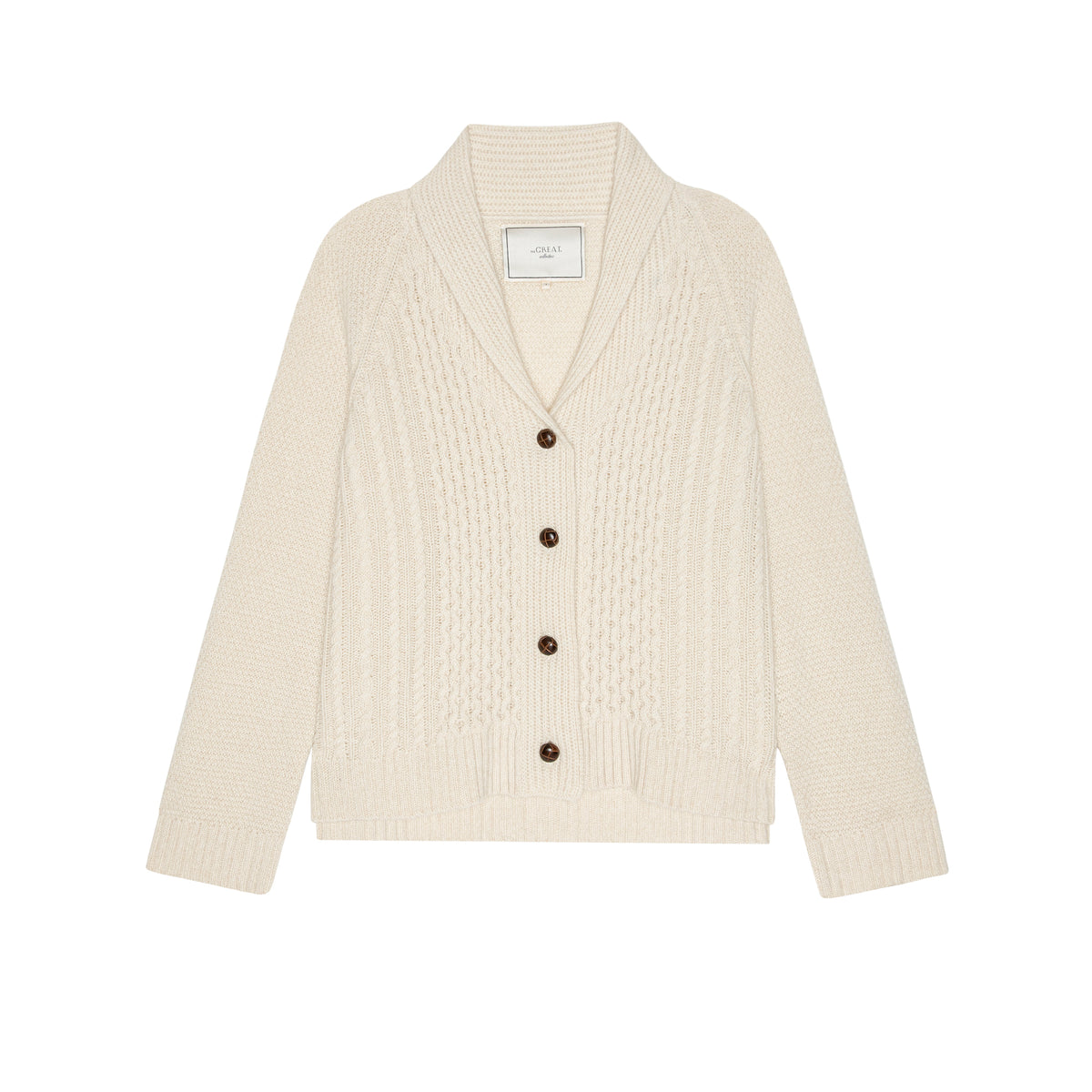 THE CASHMERE CABLE LODGE CARDIGAN
