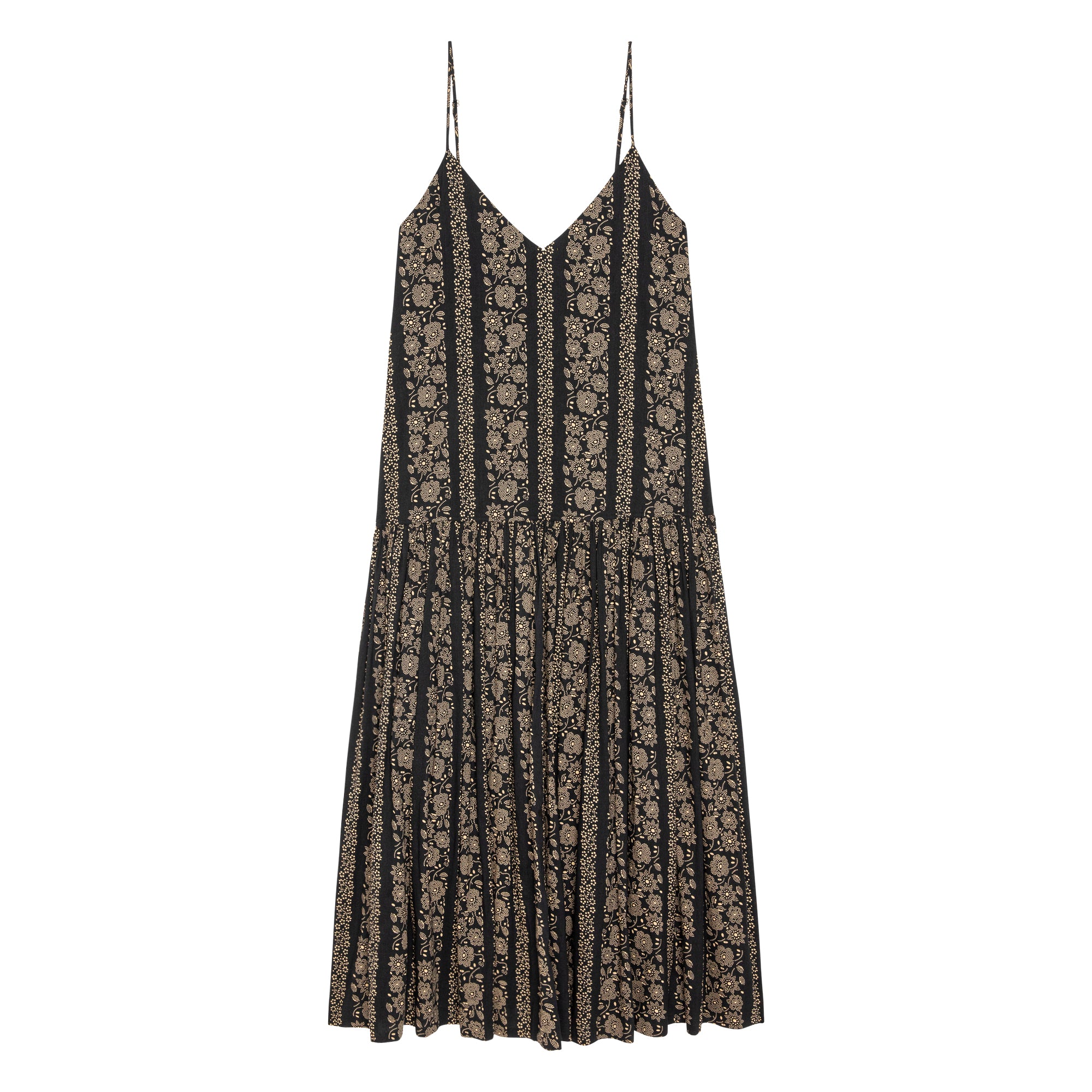 BLACK & CREAM TOKEN FLORAL